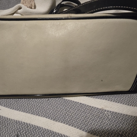 COACH Vintage Shoulder Bag Blue And Cream Colored - Picture 7 of 9
